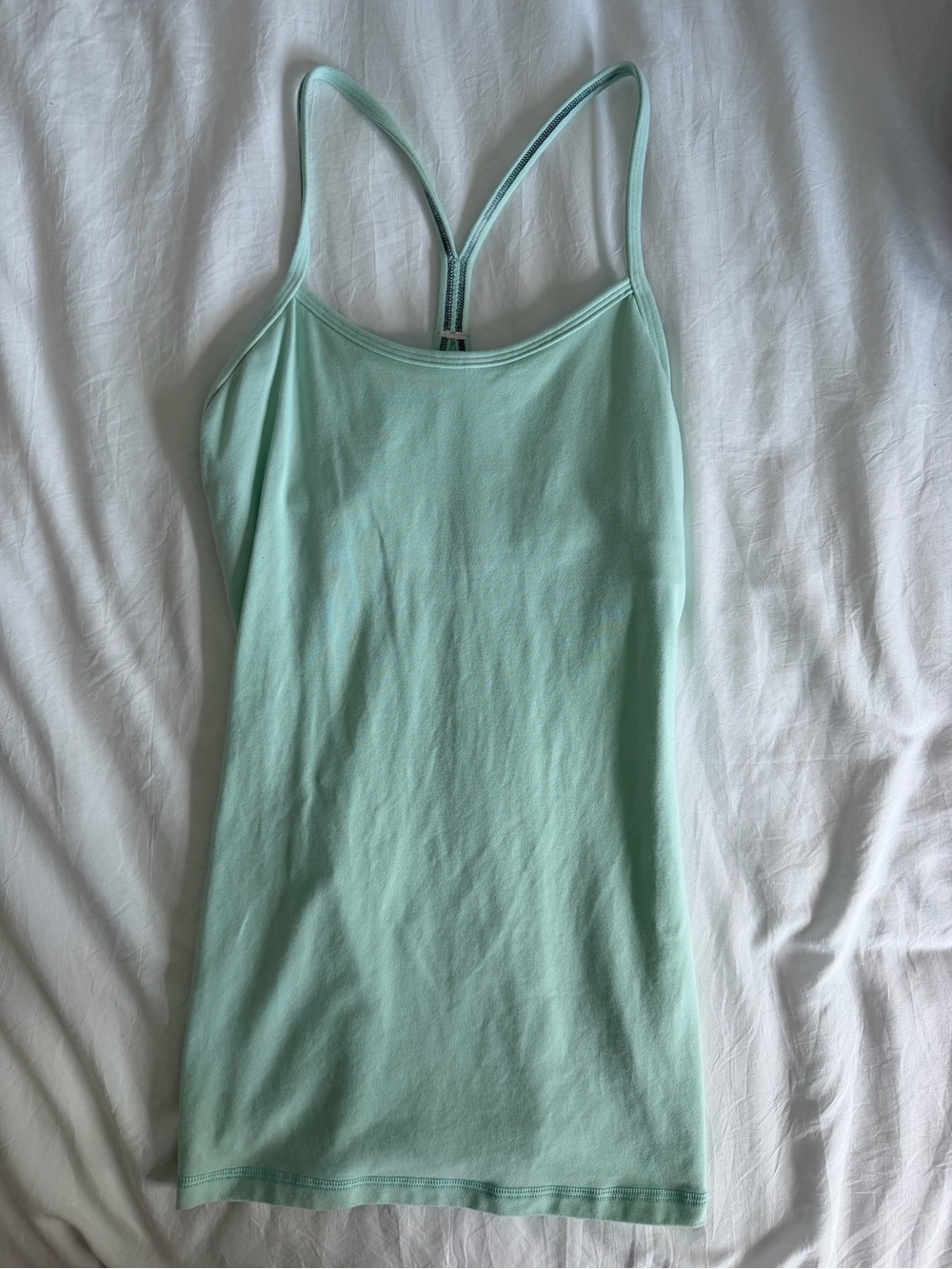 Slim blue Women's Tank Top with Racerback